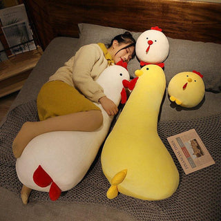 Giant Fluffy Chicken Plush Toys Stuffed Toys - Plushie Depot