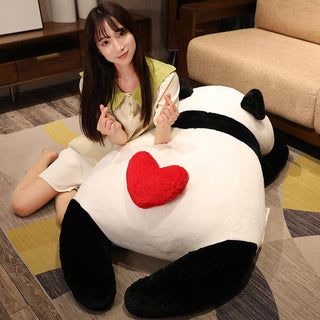 Cute Super Soft Panda Plushie with a Heart Shaped Tail Plushie Depot