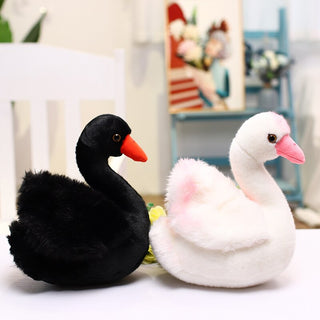 Beautiful Black & White Swan Plushies Plushie Depot