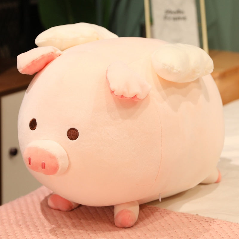 Funny Flying Pig Plushies Open Eyes Stuffed Animals - Plushie Depot