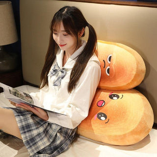 Kawaii Emotional Bread and Toast Plush Pillows Stuffed Toys - Plushie Depot
