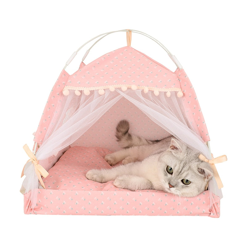 Adorable Doggy & Kitty Pet Tent Beds Pet beds Plushie Depot