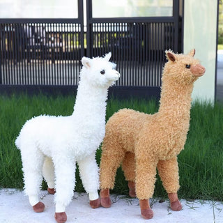 Giant Lifelike Alpaca Plush Toys Plushie Depot