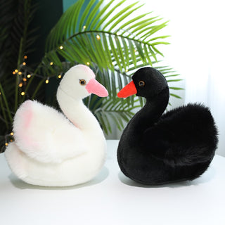 Beautiful Black & White Swan Plushies Plushie Depot