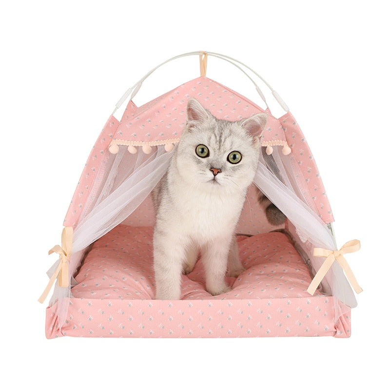 Adorable Doggy & Kitty Pet Tent Beds Pet beds Plushie Depot