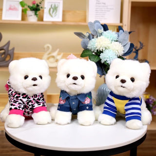 Cute Bichon Frise Plushies Stuffed Animals - Plushie Depot