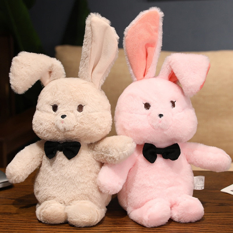 Cute Bowtie Bunny Rabbit Plushie Stuffed Animals Plushie Depot