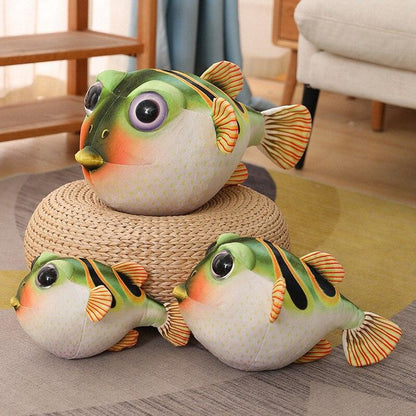 Lifelike Plush Fugu Fish Stuffed Animals Plushie Depot
