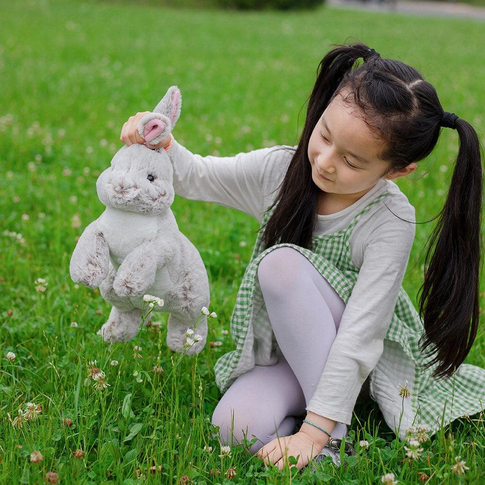Kawaii Plushie Bunny Stuffed Animal Cute Plush Radish Rabbit Holding Carrot  Plush Toy Soft Pillow Doll Children Kid Girl Gifts