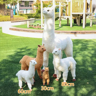 Giant Lifelike Alpaca Plush Toys - Plushie Depot