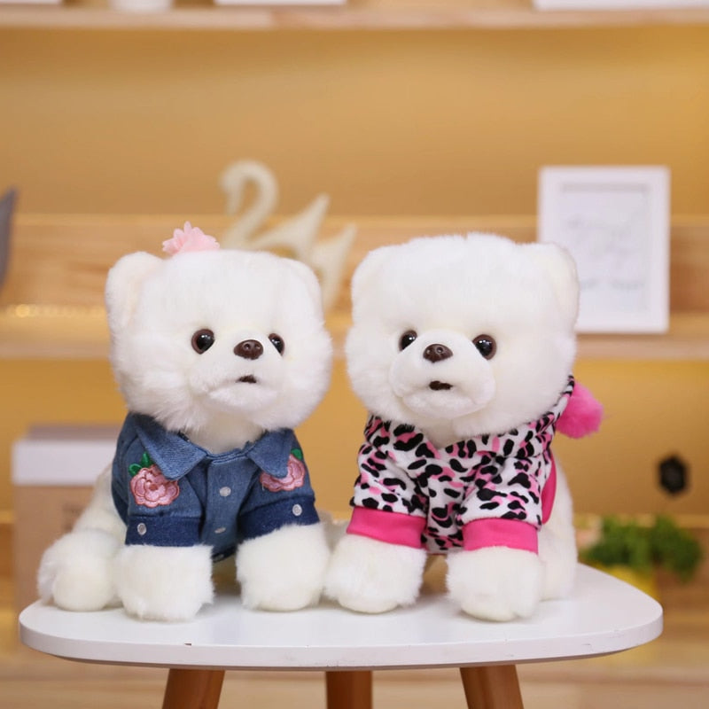 Cute Bichon Frise Plushies Stuffed Animals Plushie Depot