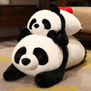 Cute Super Soft Panda Plushie with a Heart Shaped Tail Plushie Depot