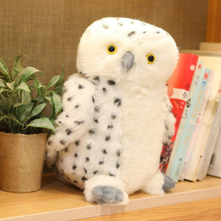 Realistic Snowy White Owl Plush Toy Plushie Depot