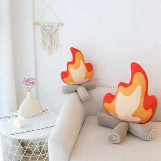 Funny Bonfire Flame Pillow Plushie Plushie Depot