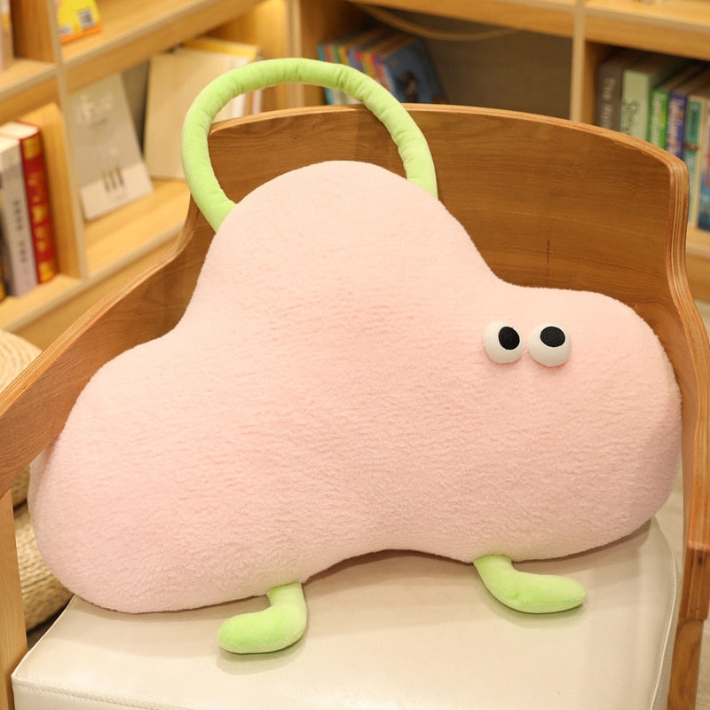 Kawaii Cloud Monster Plush Pillows Pink Pillows Plushie Depot