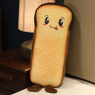 Kawaii Emotional Bread and Toast Plush Pillows 4 Stuffed Toys - Plushie Depot