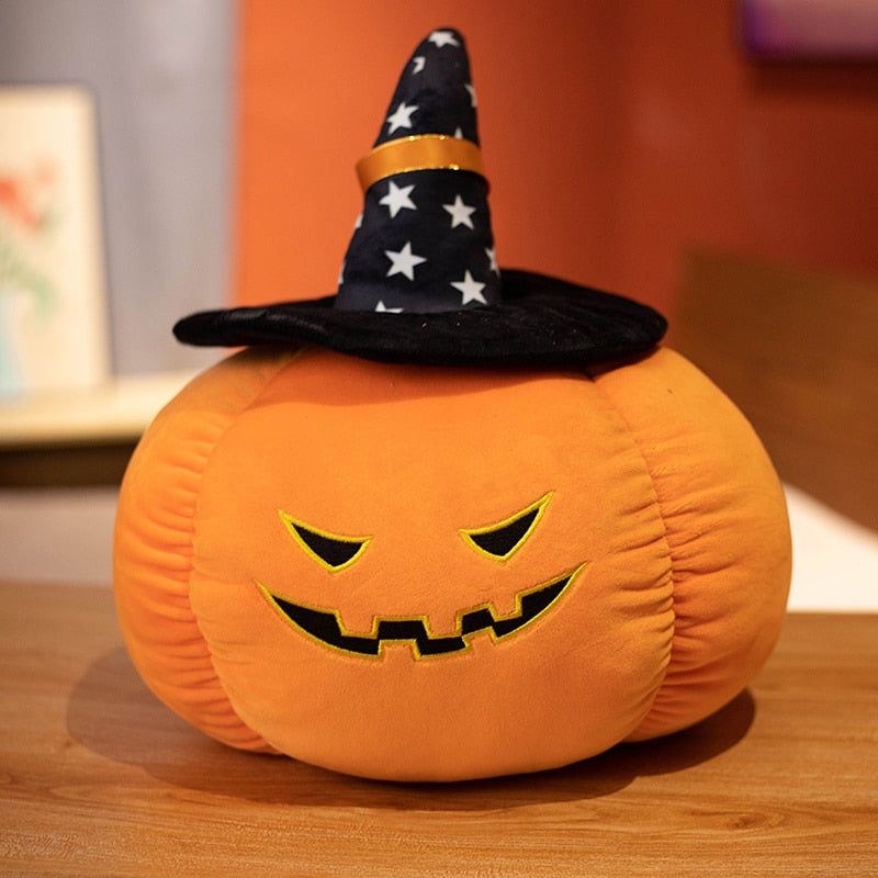 Halloween Black Hat Pumpkin Plushies star black ziya Stuffed Toys Plushie Depot