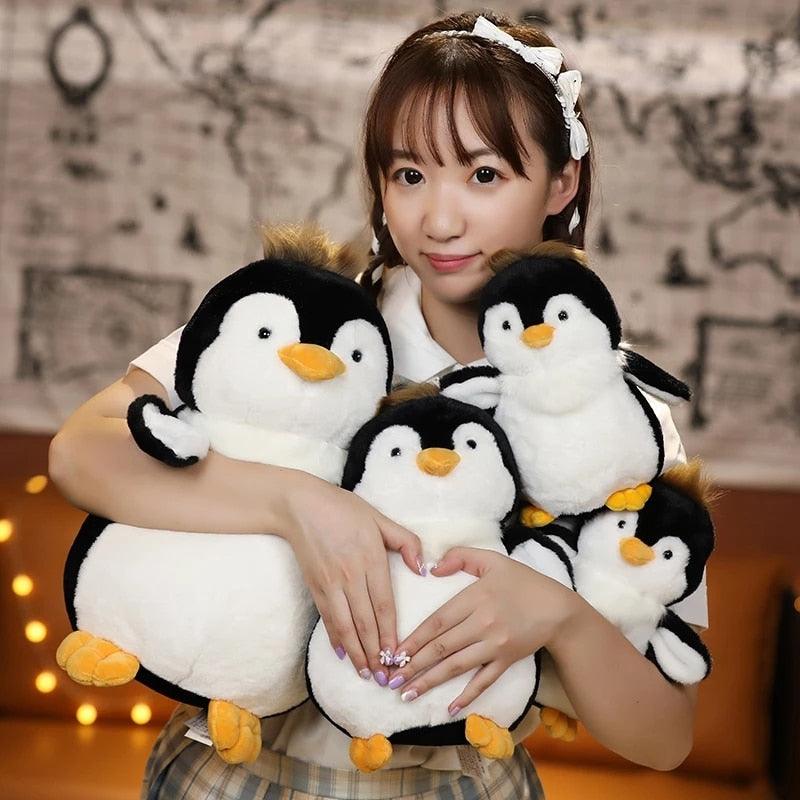 Fuzzy Hair Penguin Plush Toys Stuffed Animals - Plushie Depot