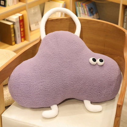 Kawaii Cloud Monster Plush Pillows Purple Pillows Plushie Depot
