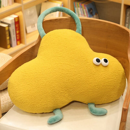 Kawaii Cloud Monster Plush Pillows Yellow Pillows Plushie Depot