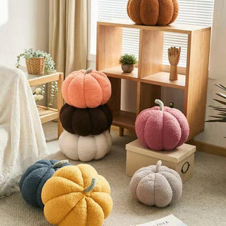 Colorful Realistic Pumpkin Plush Toys Stuffed Toys - Plushie Depot