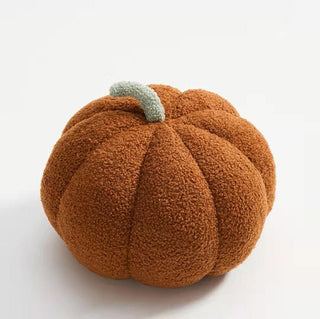 Colorful Realistic Pumpkin Plush Toys Dark Orange Plushie Depot