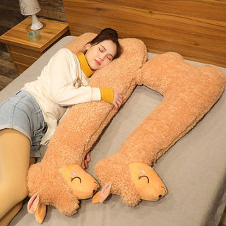 Giant Alpaca plush toy pillow - Plushie Depot