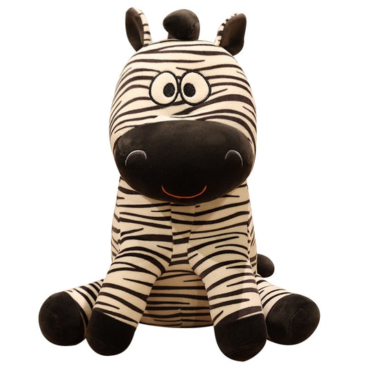 Silly Zebra Plushies Black Stuffed Animals - Plushie Depot