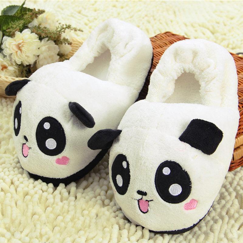 Cute Funny Panda Eyes Slippers Slippers Plushie Depot