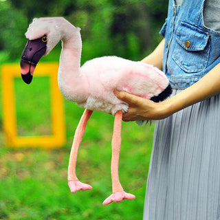 Simulation Flamingo Animal Plush Doll Pink 20cm - Plushie Depot