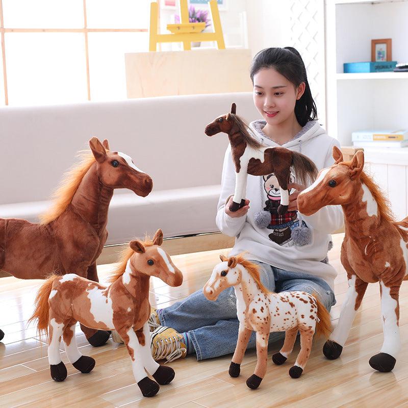 12"-24" Simulation Horse Plush Toys, Great Gifts for Horse Lovers Stuffed Animals Plushie Depot