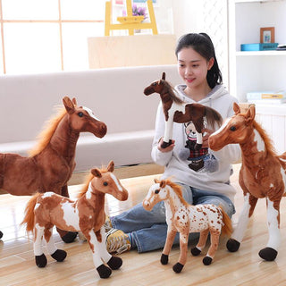 12"-24" Simulation Horse Plush Toys, Great Gifts for Horse Lovers Stuffed Animals - Plushie Depot