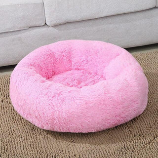 Round Plush Pet Dog Bed, Waterproof Bottom and Super Soft 21 Plushie Depot
