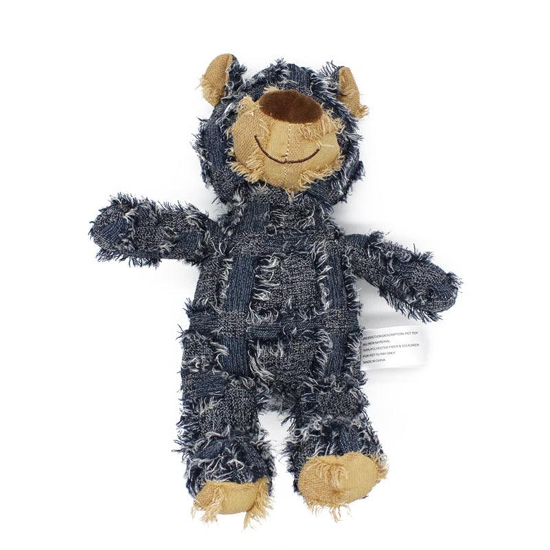 Patches the Stuffed Teddy Bear Dog Toy Blue Teddy bears Plushie Depot