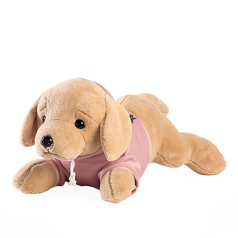 Adorable Golden Retriever Plushies with Hoodies Pink Stuffed Animals - Plushie Depot