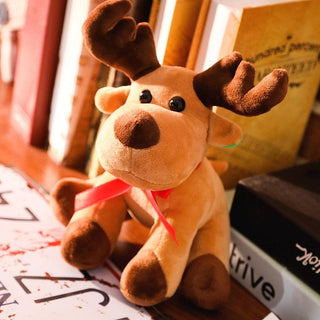 Cute Small Christmas Reindeer Plushie Stuffed Animals - Plushie Depot