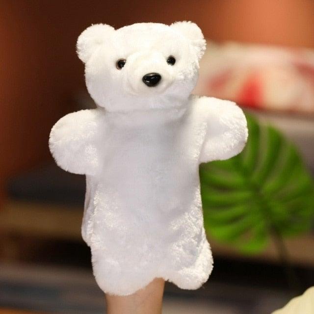 Animal Hand Puppets polar bear 10” Stuffed Toys Plushie Depot
