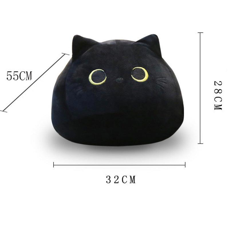Creative Black Cat Doll Plush Toy Black 55cm Plushie Depot