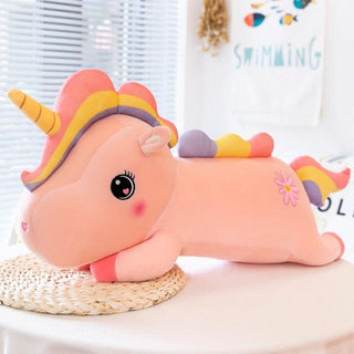 Kawaii Plush Rainbow Unicorn Toy, Giant Stuffed Unicorn Plush for Kids Pink - Plushie Depot