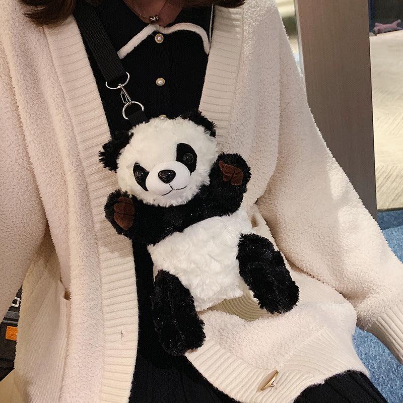 cute plush panda bag cartoon shoulder bag Bags Plushie Depot