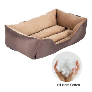 28" Large Size Pet Bed Dog Mat Cotton Brown - Plushie Depot