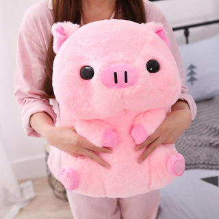 Super Huggable Pink Piggy Plushie - Plushie Depot
