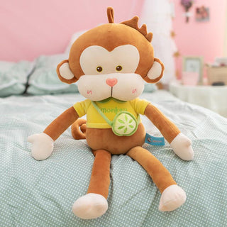 Fruit Butt Monkey Doll Backpack Plush Toy Brown 50cm Plushie Depot
