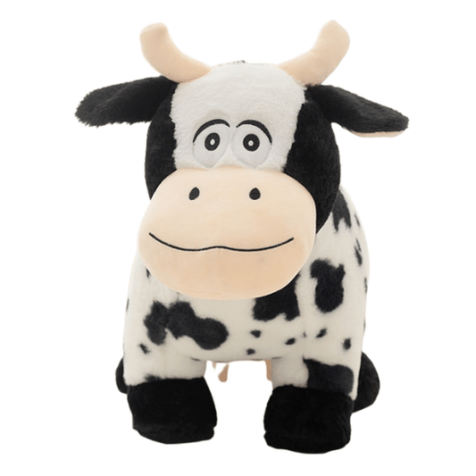 Happy Go Lucky Dairy Cow Plushie Stuffed Animals - Plushie Depot
