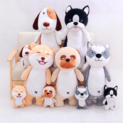 Super Cute New Happy Doggy Plush Pillows, Great for Gifts! Plushie Depot