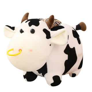Cute Cow Plush Toy with a Nose Ring - Plushie Depot
