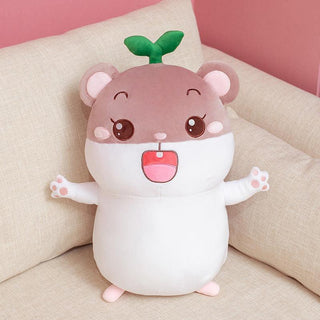 Soft Down Cotton Small Hamster Flute Doll Plush Toy Laughing Style - Plushie Depot