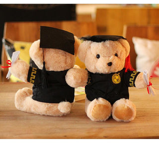 Graduated Doctor Bear Doll Hooded Bear Doll Teddy Bear Plush Toy Plushie Depot