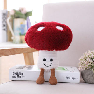 Creative and Funny Fruit and Vegetable Plush Toys (13 Different Types) Mushroom man Plushie Depot