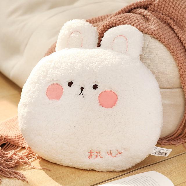 Kawaii Round Cartoon Animal Pillow Plushies 15" Rabbit Stuffed Animals Plushie Depot